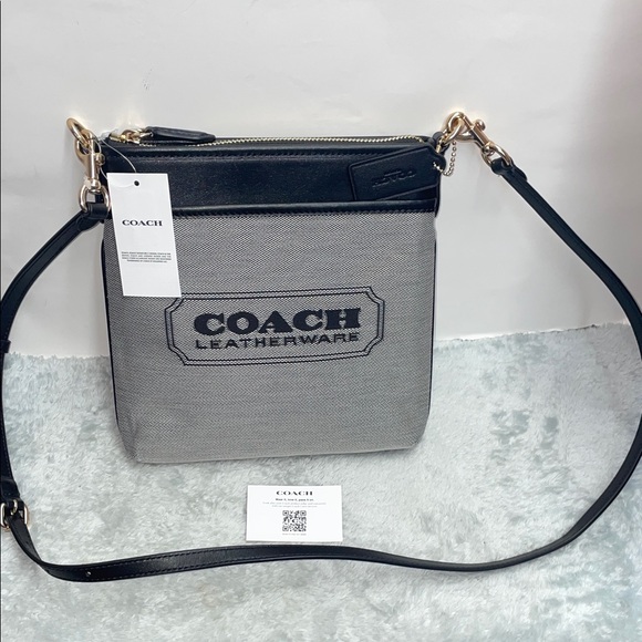 NWT Coach Badge ‘Kitt’ Jacquard Crossbody